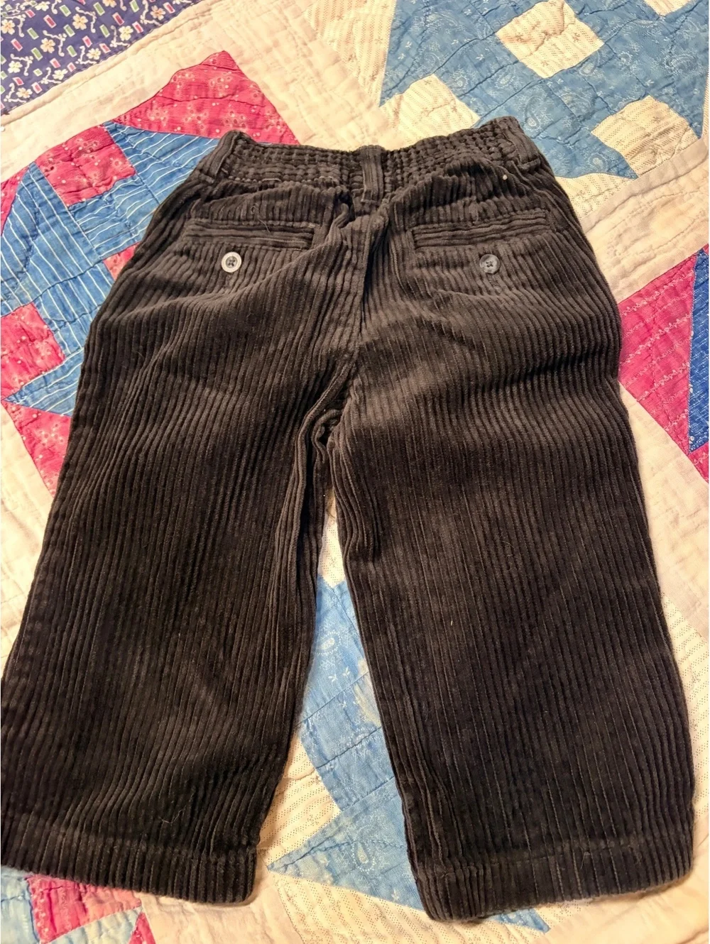 The Children's Place Toddler Boys Black Corduroy Pants Size 18 Months